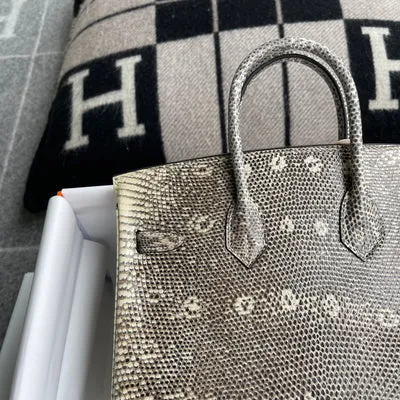 BIRKIN 25 LIZARD LEATHER OMBRE WITH PALLADIUM HARDWARE (PHW) - 7