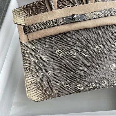BIRKIN 25 LIZARD LEATHER OMBRE WITH PALLADIUM HARDWARE (PHW) - 4