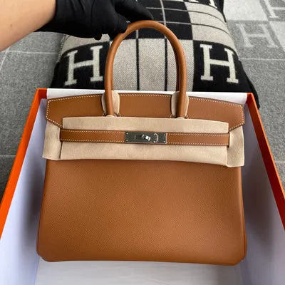 BIRKIN 30 EPSOM LEATHER GOLD WITH PALLADIUM HARDWARE (PHW) - 2