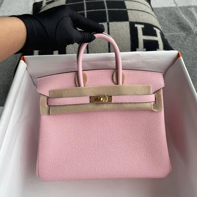 BIRKIN 25 TOGO LEATHER ROSE SAKURA WITH GOLD HARDWARE (GHW) - 1
