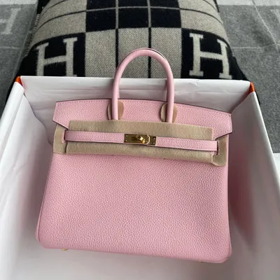 BIRKIN 25 TOGO LEATHER ROSE SAKURA WITH GOLD HARDWARE (GHW) - 3