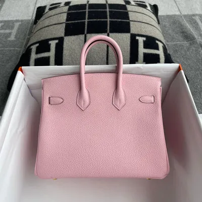 BIRKIN 25 TOGO LEATHER ROSE SAKURA WITH GOLD HARDWARE (GHW) - 4
