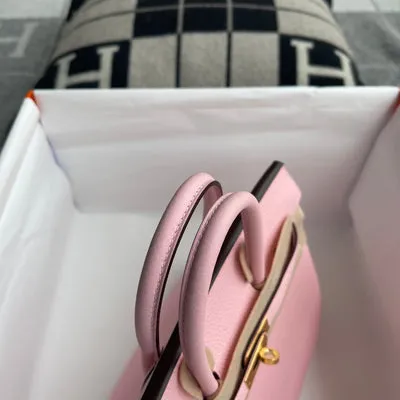 BIRKIN 25 TOGO LEATHER ROSE SAKURA WITH GOLD HARDWARE (GHW) - 7