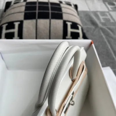 BIRKIN 30 TOGO LEATHER BLANC WITH PALLADIUM HARDWARE (PHW) - 6