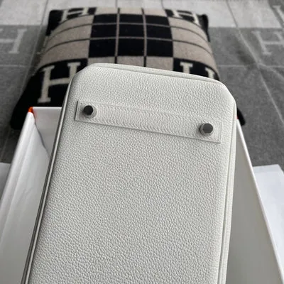 BIRKIN 30 TOGO LEATHER BLANC WITH PALLADIUM HARDWARE (PHW) - 8