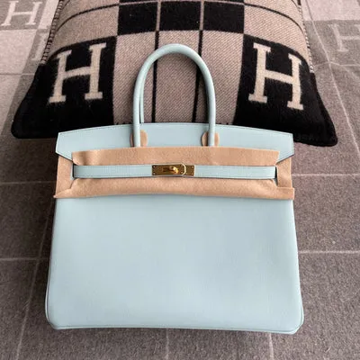 BIRKIN 35 EPSOM LEATHER BLEU ZEPHYR WITH GOLD HARDWARE (GHW)