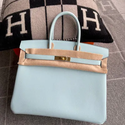 BIRKIN 35 EPSOM LEATHER BLEU ZEPHYR WITH GOLD HARDWARE (GHW) - 3