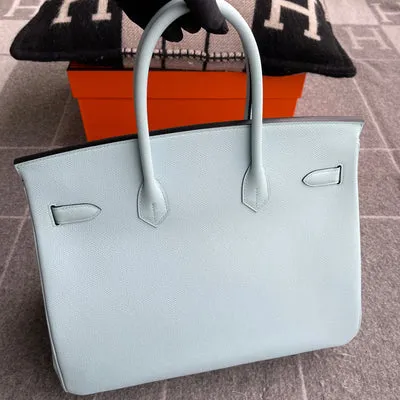 BIRKIN 35 EPSOM LEATHER BLEU ZEPHYR WITH GOLD HARDWARE (GHW) - 8