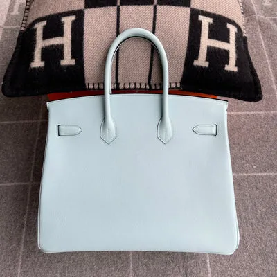 BIRKIN 35 EPSOM LEATHER BLEU ZEPHYR WITH GOLD HARDWARE (GHW) - 4