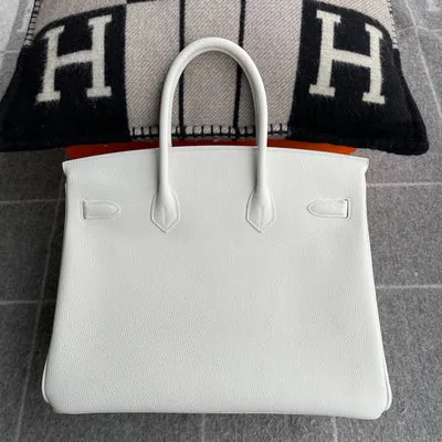 BIRKIN 35 TOGO LEATHER BLANC WITH PALLADIUM HARDWARE (PHW)