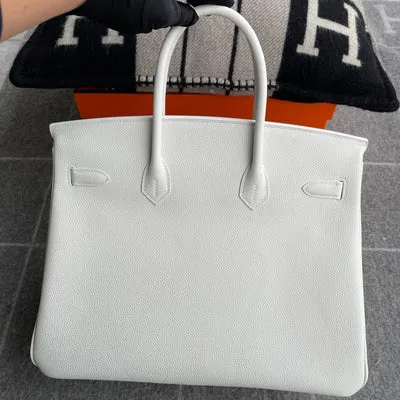 BIRKIN 35 TOGO LEATHER BLANC WITH PALLADIUM HARDWARE (PHW) - 3