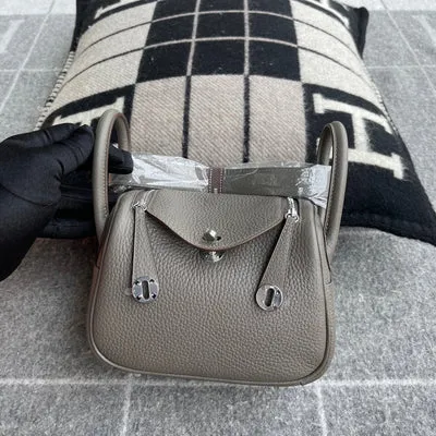 MINI LINDY 20 CLEMENCE LEATHER ETAIN WITH PALLADIUM HARDWARE (PHW) - 4