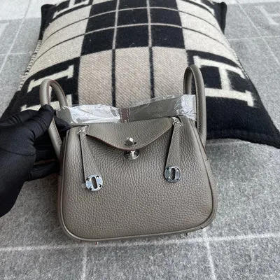 MINI LINDY 20 CLEMENCE LEATHER ETAIN WITH PALLADIUM HARDWARE (PHW) - 3