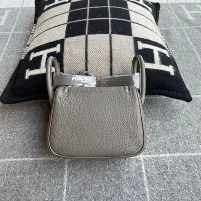 MINI LINDY 20 CLEMENCE LEATHER ETAIN WITH PALLADIUM HARDWARE (PHW)