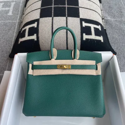 BIRKIN 25 TOGO LEATHER MALACHIT WITH GOLD HARDWARE (GHW) - 1