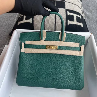 BIRKIN 25 TOGO LEATHER MALACHIT WITH GOLD HARDWARE (GHW) - 2