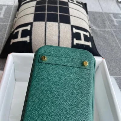 BIRKIN 25 TOGO LEATHER MALACHIT WITH GOLD HARDWARE (GHW) - 7