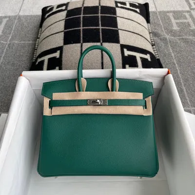 BIRKIN 25 TOGO LEATHER MALACHIT WITH PALLADIUM HARDWARE (PHW) - 1