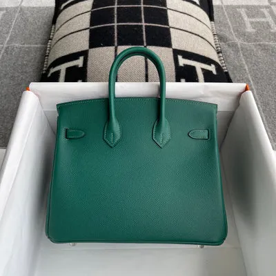 BIRKIN 25 TOGO LEATHER MALACHIT WITH PALLADIUM HARDWARE (PHW) - 3