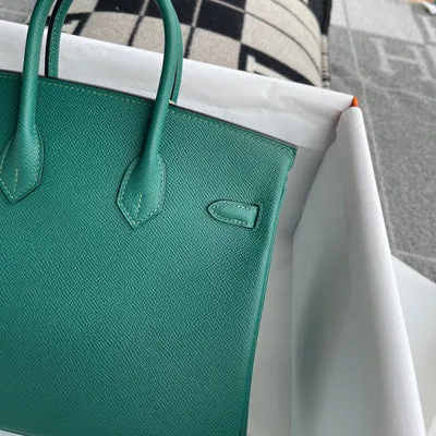 BIRKIN 25 TOGO LEATHER MALACHIT WITH PALLADIUM HARDWARE (PHW) - 5