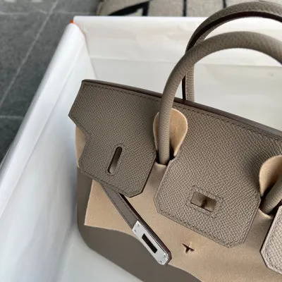 BIRKIN 25 EPSOM LEATHER GRIS ASPHALTE WITH PALLADIUM HARDWARE (PHW) - 5