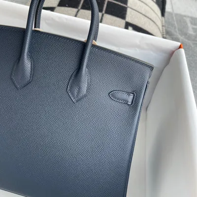 BIRKIN 25 EPSOM LEATHER BLEU NUIT WITH GOLD HARDWARE (GHW) - 5