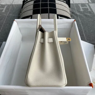 BIRKIN 25 EPSOM LEATHER CRAIE WITH GOLD HARDWARE (GHW) - 4