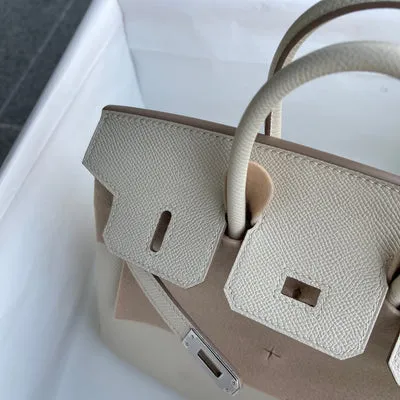 BIRKIN 25 EPSOM LEATHER CRAIE WITH PALLADIUM HARDWARE (PHW) - 6