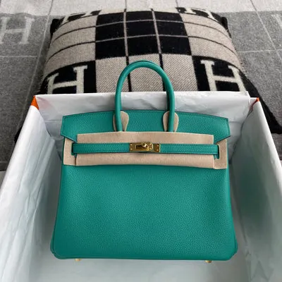 BIRKIN 25 TOGO LEATHER VERT VERONE WITH GOLD HARDWARE (GHW) - 1