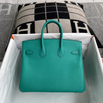 BIRKIN 25 TOGO LEATHER VERT VERONE WITH GOLD HARDWARE (GHW) - 3