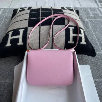 CONSTANCE 18 (MINI) EPSOM LEATHER MAUVE SYLVESTRE WITH PALLADIUM HARDWARE (PHW) - 3