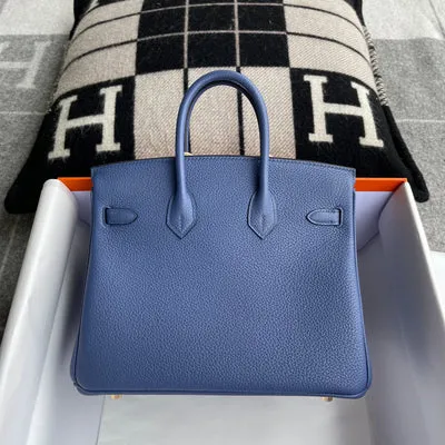 BIRKIN 25 TOGO LEATHER BLUE BRIGHTON WITH GOLD HARDWARE (GHW) - 2