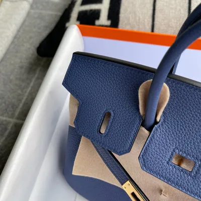BIRKIN 25 TOGO LEATHER BLUE BRIGHTON WITH GOLD HARDWARE (GHW) - 5