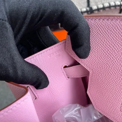 BIRKIN 35 EPSOM LEATHER MAUVE SYLVESTRE WITH PALLADIUM HARDWARE (PHW) - 5