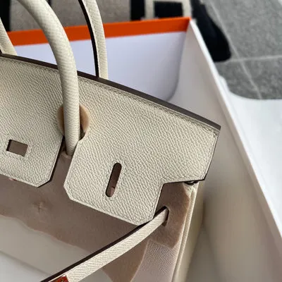 BIRKIN 25 EPSOM LEATHER NATA WITH ROSE GOLD HARDWARE (RGHW) - 6