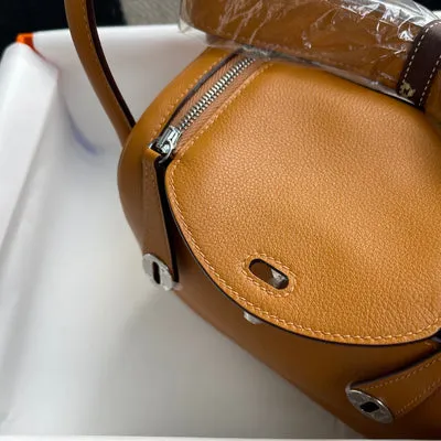 MINI LINDY 20 SWIFT LEATHER SESAME WITH PALLADIUM HARDWARE (PHW) - 5