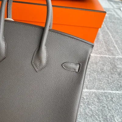 BIRKIN 25 EPSOM LEATHER GRIS ASPHALTE WITH GOLD HARDWARE (GHW) - 7