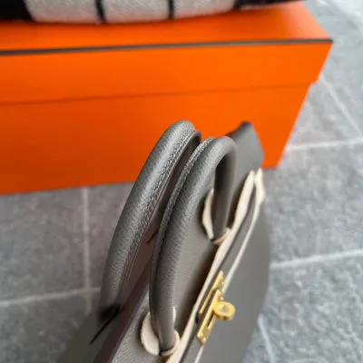 BIRKIN 25 EPSOM LEATHER GRIS ASPHALTE WITH GOLD HARDWARE (GHW) - 5
