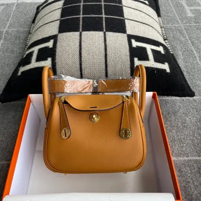 MINI LINDY 20 SWIFT LEATHER SESAME WITH GOLD HARDWARE (GHW)