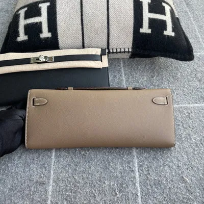 KELLY CUT EPSOM LEATHER ETOUPE WITH GOLD HARDWARE (GHW) - 3
