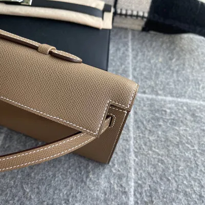 KELLY CUT EPSOM LEATHER ETOUPE WITH GOLD HARDWARE (GHW) - 6