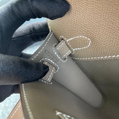 KELLY CUT EPSOM LEATHER ETOUPE WITH GOLD HARDWARE (GHW) - 4