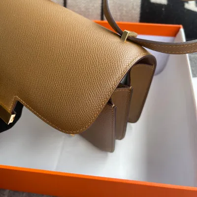CONSTANCE 18 (MINI) EPSOM LEATHER SESAME WITH GOLD HARDWARE (GHW) - 6