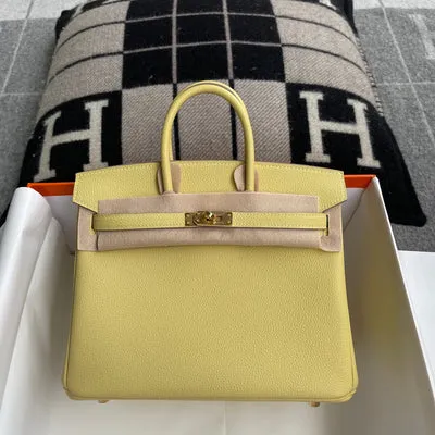 BIRKIN 25 TOGO LEATHER JAUNE POUSSIN WITH GOLD HARDWARE (GHW) - 1