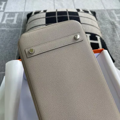 BIRKIN 30 TOGO LEATHER GRIS TOURTERELLE WITH PALLADIUM HARDWARE (PHW) - 7