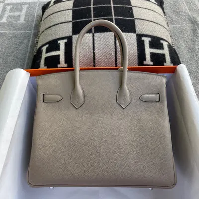 BIRKIN 30 TOGO LEATHER GRIS TOURTERELLE WITH PALLADIUM HARDWARE (PHW) - 3