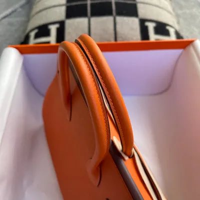 BIRKIN 30 TOGO LEATHER ORANGE WITH PALLADIUM HARDWARE (PHW) - 8