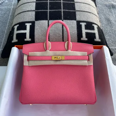 BIRKIN 25 TOGO LEATHER ROSE LIPSTICK WITH GOLD HARDWARE (GHW) - 1