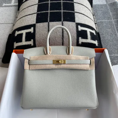 BIRKIN 25 TOGO LEATHER PEARL GREY WITH GOLD HARDWARE (GHW) - 1