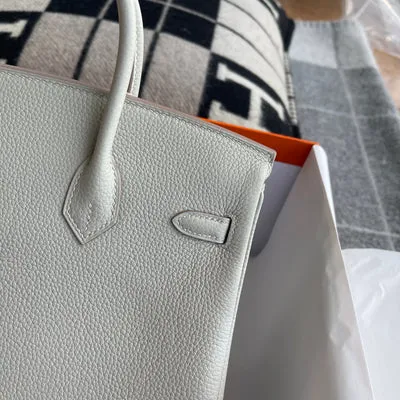 BIRKIN 25 TOGO LEATHER PEARL GREY WITH GOLD HARDWARE (GHW) - 6